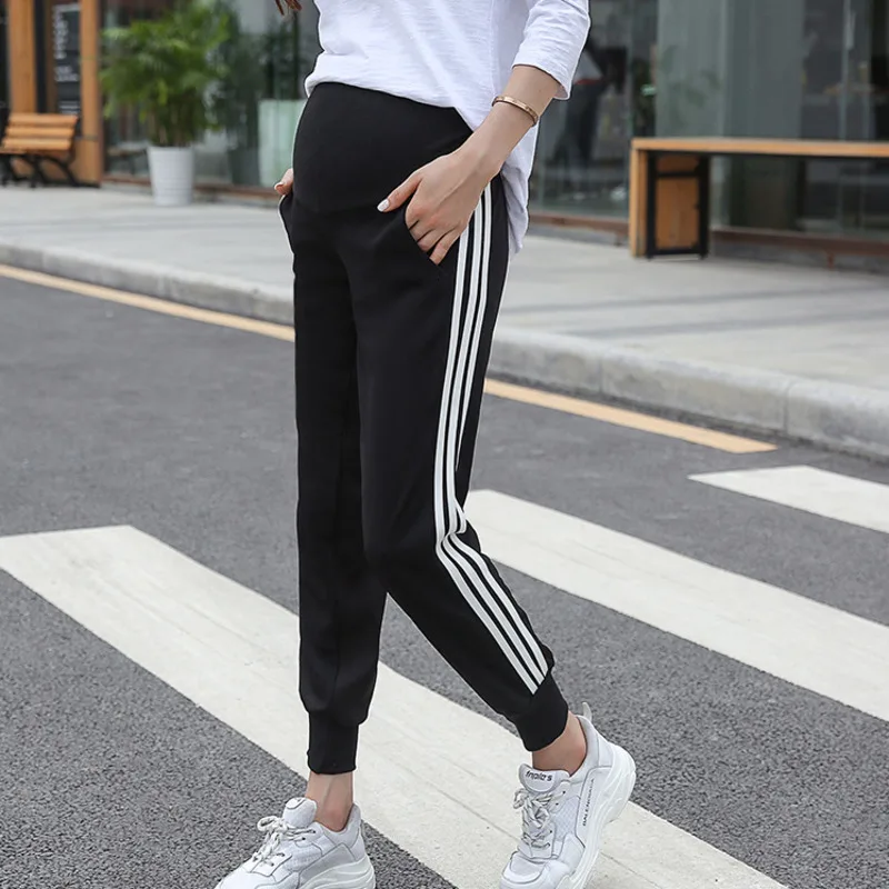 

Pregnant Woman pregnancy Pants Autumn Nine Part maternity Clothes Trousers Leisure Time Sports Haren leggings spanx maternal