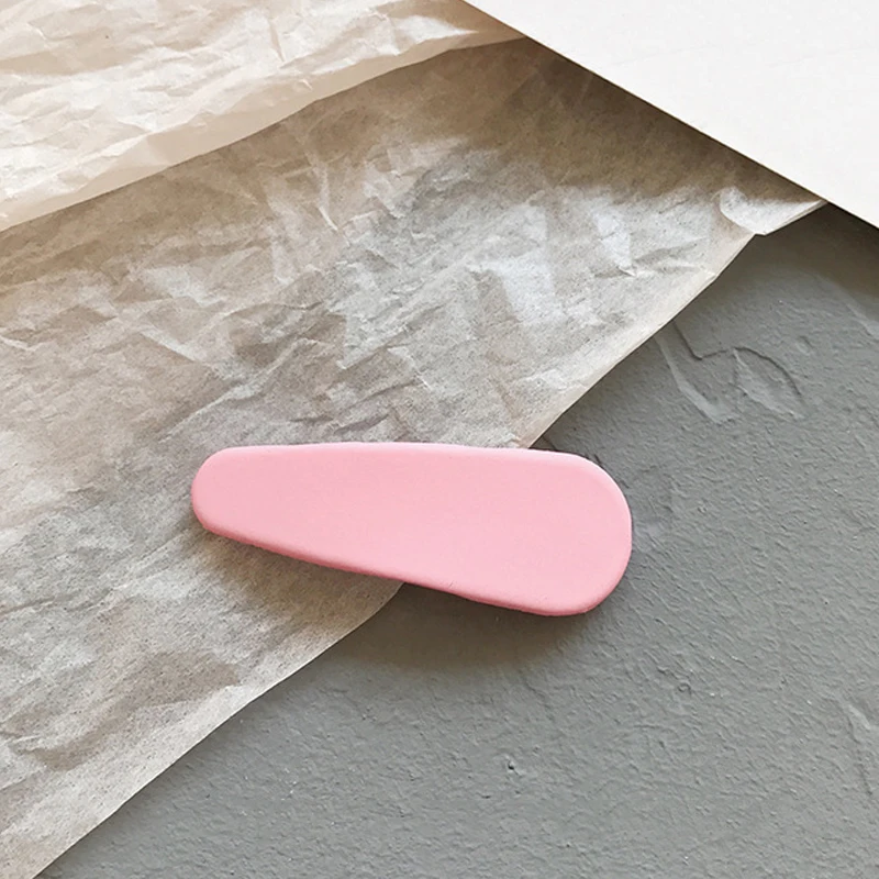 dark pink Новинка года, женские акриловые полые прямоугольные заколки для волос, яркие матовые заколки для волос, головная повязка, аксессуары для волос - Цвет: dark pink