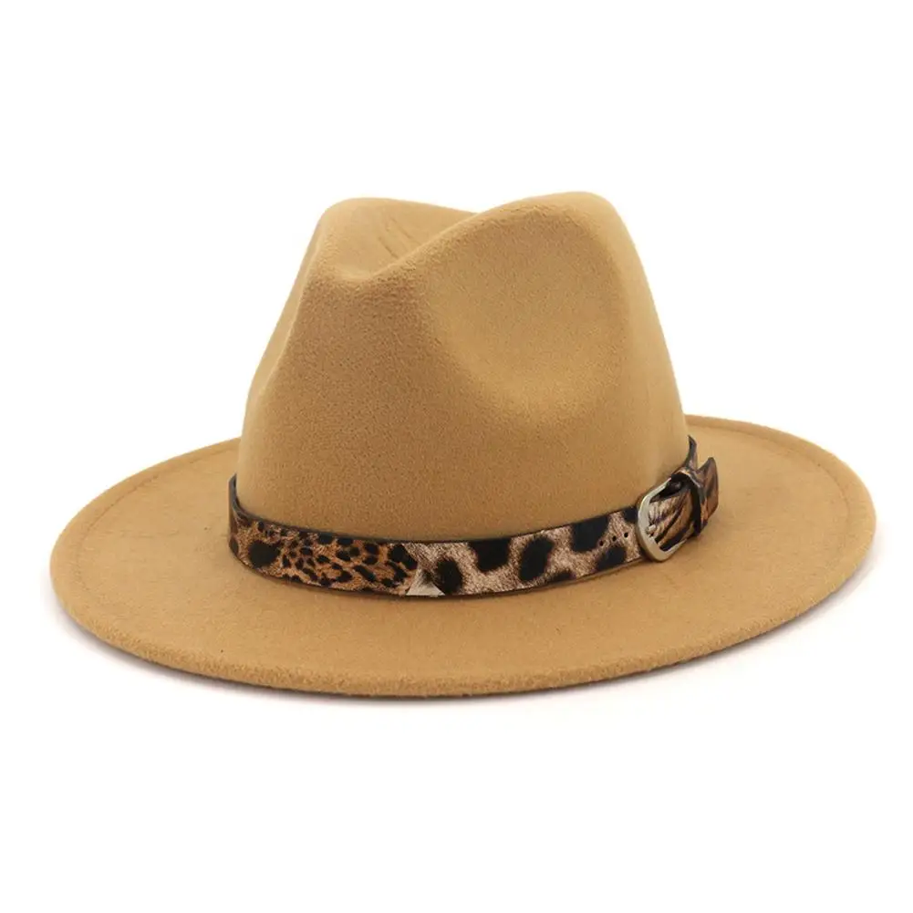 Дамы фетровая джазовая шляпа кепка зимняя фетровая шляпа Леопардовый Берет Г-жа шерство ограничения в классическом британском стиле Осень ладай в стиле джаз уличный платье FeltHat