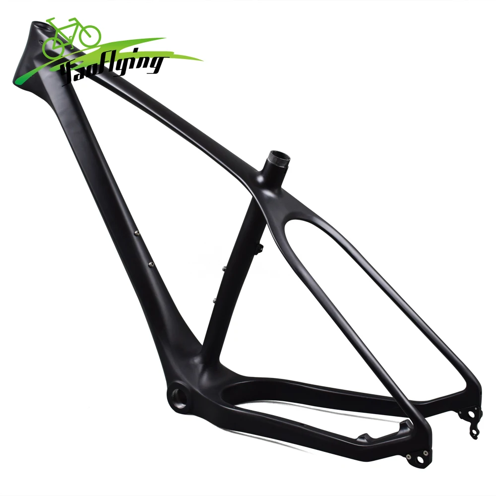 Flash Deal carbon mtb bike frame UD black carbon fat bike frame 26er 16/18/20inch BSA 197*12mm thru axle framework carbon mtb frame 1