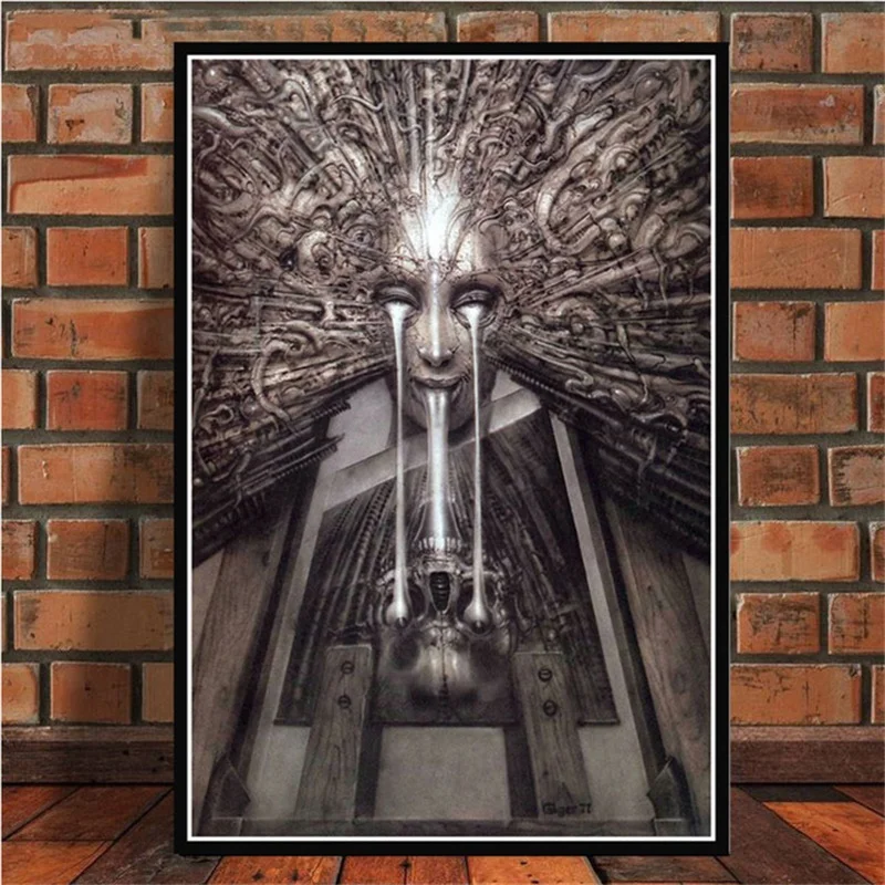 Hr Giger Li II постер с изображением чужого искусства стены картины плакаты и принты холст живопись для комнаты домашний декор