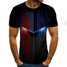 T shirt manches courtes homme et femme, décontracté, hip hop, impression 3D, 2021