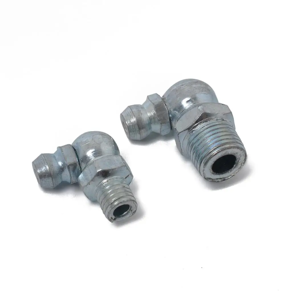 50pcs Grease Hydraulic Zerk Fitting Kit grease fitting kit 1/4" 1/8" SAE Straight 90 45 Degree