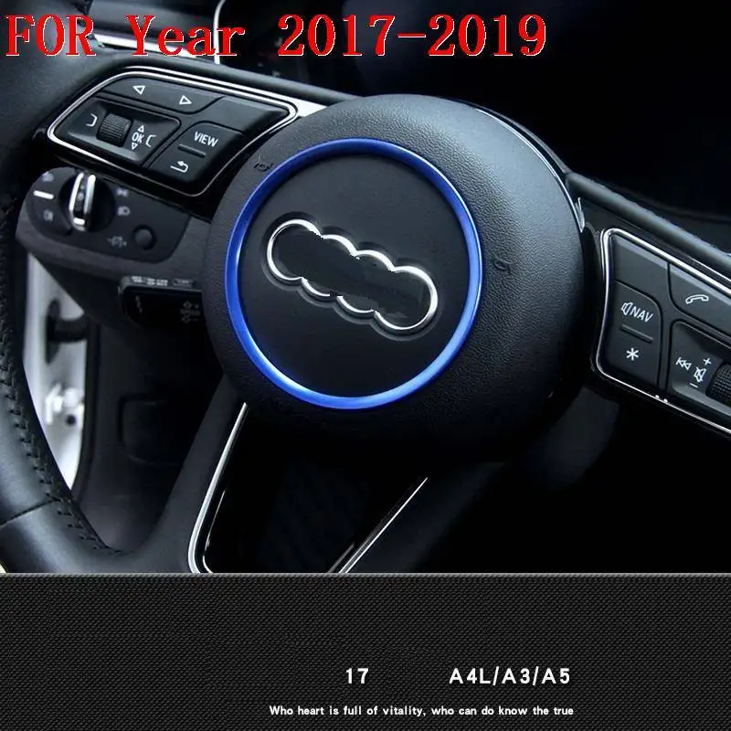 Авто Руль автомобильный Модернизированный декоративный модифицированный персонализированный автомобильный Стайлинг Чехлы стикер полосы 17 18 19 для Audi A4L