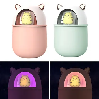 

Portable 300ML Electric Air Humidifier Essential Aroma Oil Diffuser Quiet USB Fogger Mini Cool Mist Maker with LED Night Light