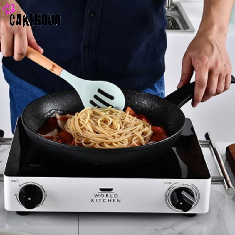 CAKEHOUD силиконовая кухонная утварь набор шпатель набор антипригарная ложка для приготовления яиц скребок-взбиватель Паста Сервер кухонная посуда