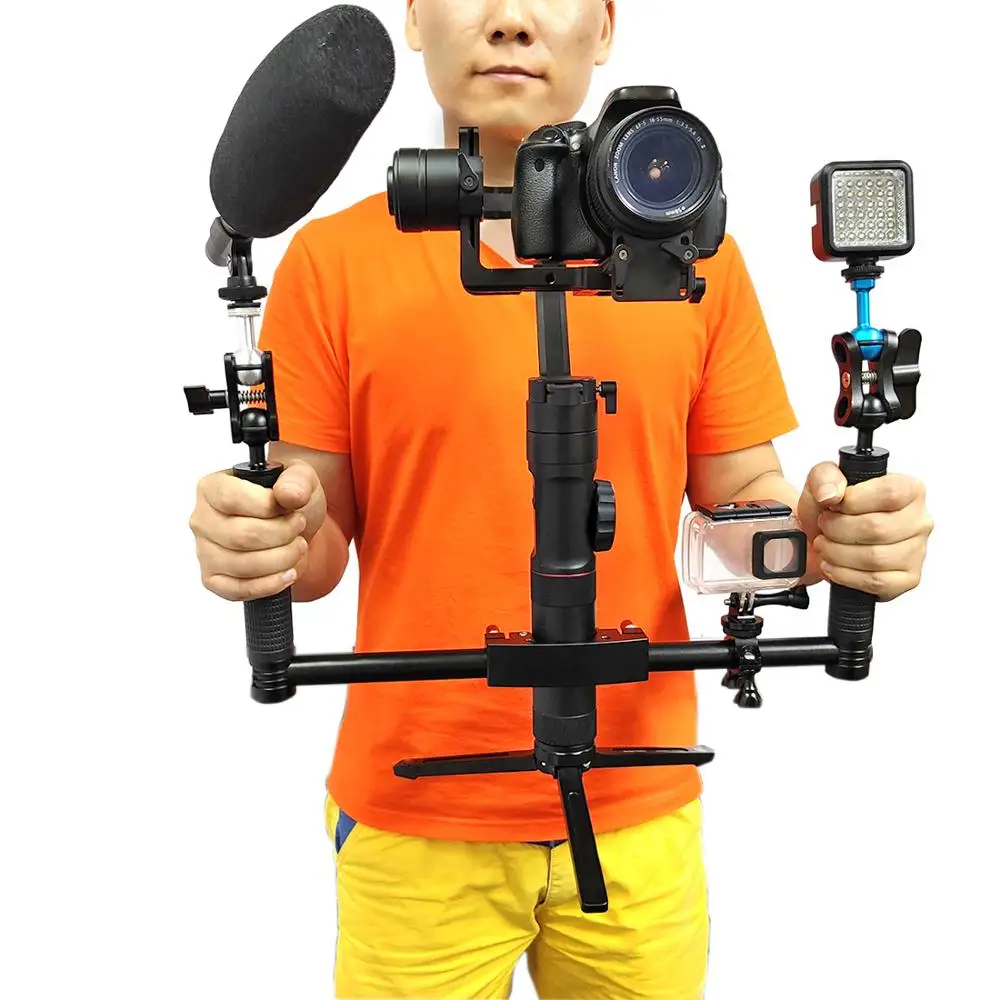 Двойная ручная камера фотосъемка Gimbal портативный комплект для DJI Ronin-s для Zhiyun Crane2 Профессиональный стабилизатор DSLR SLR рукоятки