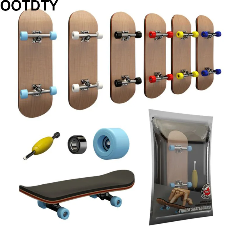 Finger SkateBoard Holz Griffbrett Spielzeug Professionelle Stents Finger Skate Set Neuheit Kinder Weihnachten Geschenk