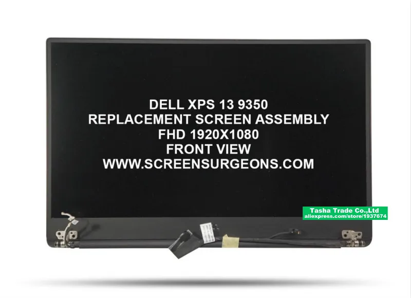 13," светодиодный ЖК-экран для Dell xps13 9350 9360 nontouch FHD