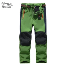 

TRVLWEGO Ski Pants Hiking Camping Boy Girl Child Waterproof Breathable Soft Shell Thick Pants The Latest High Quality Trekking
