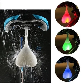 

Bike Light Balls Tail Waterproof Silicone Taillight Rear Lights Heart Shape Bicycle Seat Back Egg Lamp Led bicycle Warning light
