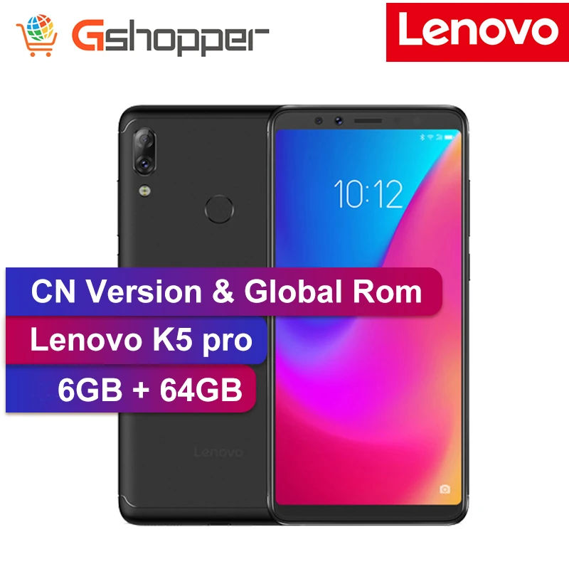 Глобальный Встроенная память lenovo K5 Pro 4 GB 64 GB ZUI 4 аппарат не привязан к оператору сотовой связи 5,99 "дюймовый мобильный телефон Snapdragon