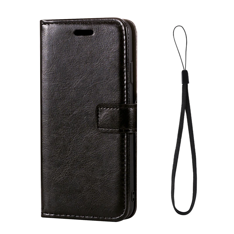 PU Leather Flip Case For Blackview BV6800 Pro Card Holder Silicone Case Wallet Cover For Blackview BV6800 Pro Business Case - Цвет: Black