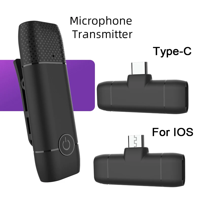 Петличный микрофон беспроводной портативный мини-микрофон для iPhone телефона
