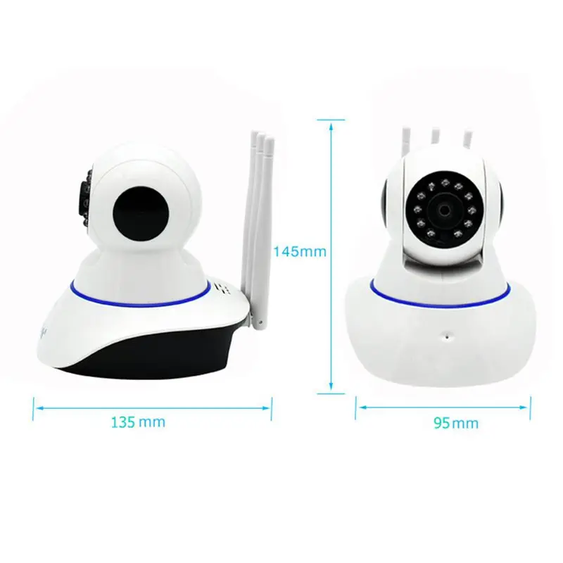 Три антенны камеры безопасности Hd 1080P Видеонаблюдение Ip камера Мини Wifi Cctv камера Wi-Fi Домашняя безопасность Ip Cam