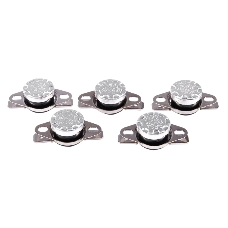 

5 Pcs KSD301 Temperature Control Switch Thermostat 150 Celsius N.C.