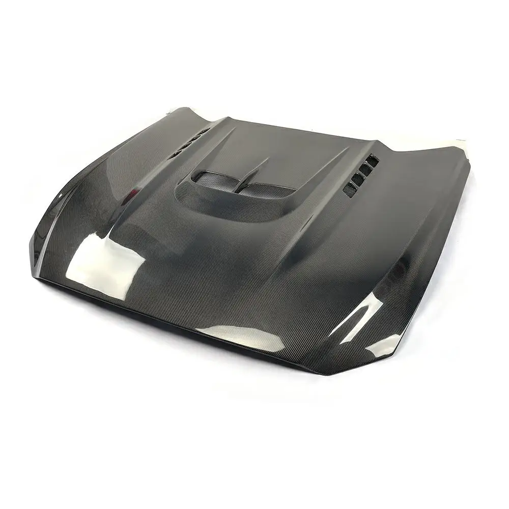 Углеродного волокна капота Крышка Капота чехол Замена для Ford Mustang купе 2 дверный