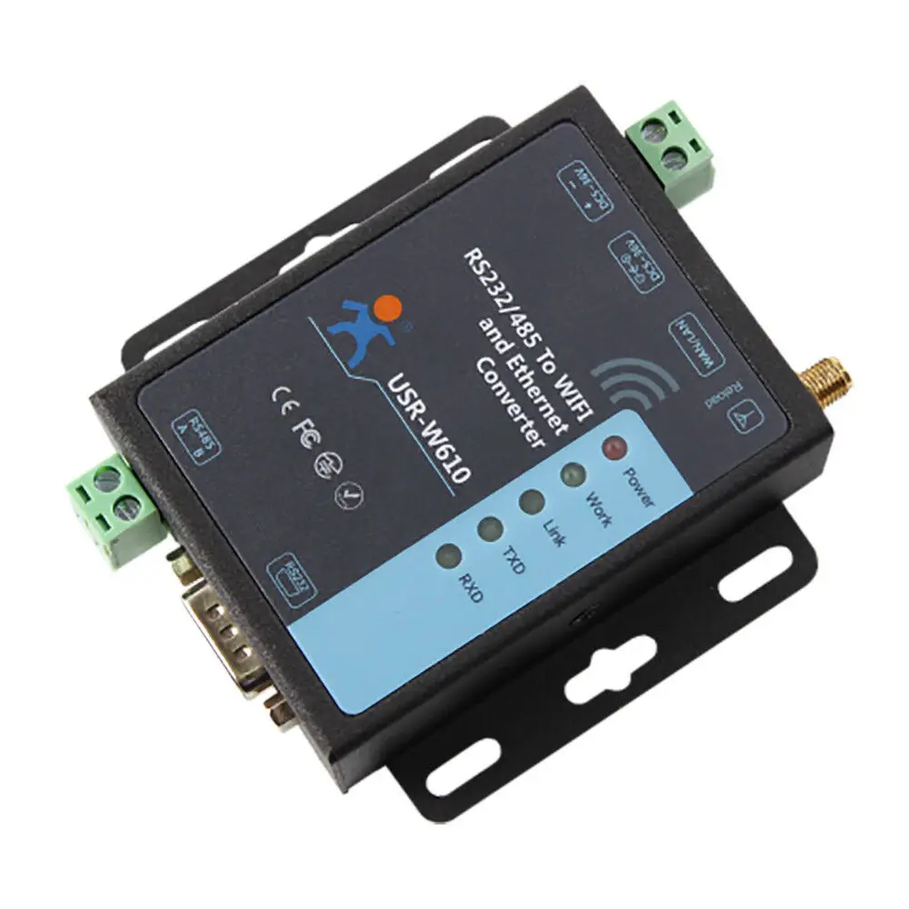USR-W610 последовательный к WiFi Ethernet беспроводной конвертер RS232 RS485 последовательный сервер