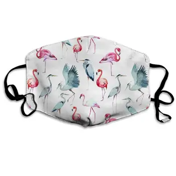 

NiYoung Women Men Breathable Anti-Dust Face Mouth Cover Mask , Protection Anti Pollution Warm Windproof Mask, Flamingo
