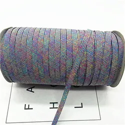 Elastic Gold Wire Glitter Spandex Ribbon for DIY Sewing & Trim Accessories (Gillter colorful)