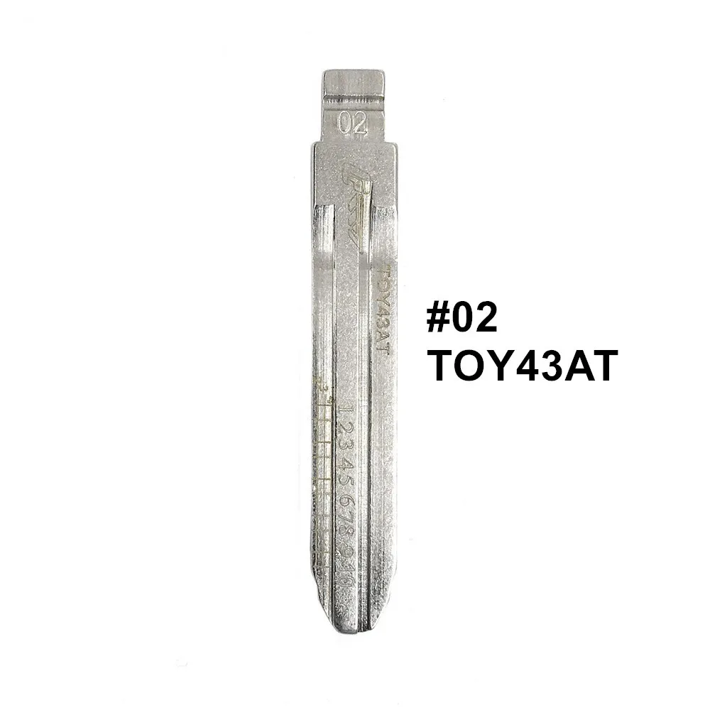 

5 шт. 2 в 1 Lishi TOY43AT #02 гравировка линии лезвия ключа резки зубов резка ключа заготовки для Toyota Corolla Crown Reiz Camry