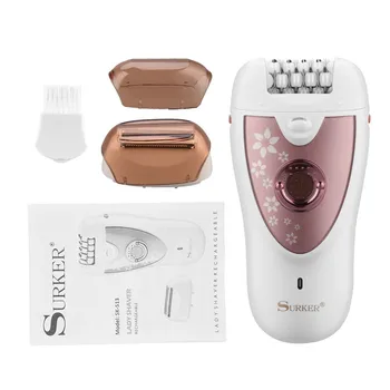 

CkeyiN Hair Removal Epilator For Women Men 2 In 1 Hair Shaver With Led Light 2 Speed Regulating Gears Hair Removal Tool For Body