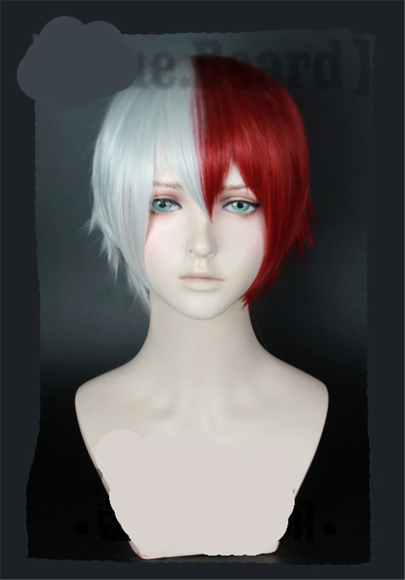 Аниме Мой герой Academy Todoroki Shouto парик термостойкие синтетические волосы косплей костюм аксессуары для мужчин парики Коллекция 1 шт