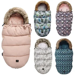 Sac de couchage pour poussette de bébé, sac de couchage chaud d'hiver, coupe vent pour fauteuil roulant infantile, enveloppes pour repose pieds 