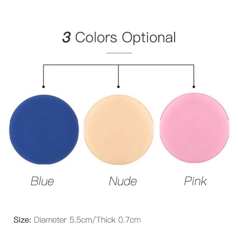 Round Shaped Makeup Air Cushion Sponge Puff Dry Wet Dual Use Concealer Liquid Foundation BB/CC Cream Make up puffs