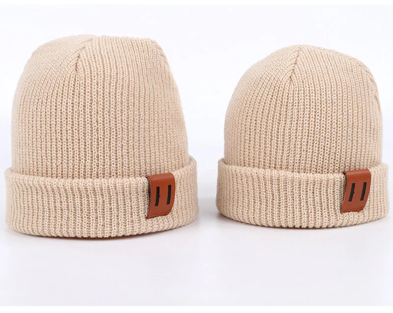 Adult And Children's Knitting Wool Pullover Hat Autumn And Winter With Pure Color Warm Baby Knitting Hat Enjoyfur Billi Eilish