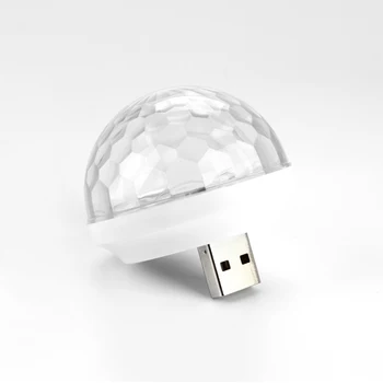 

Mini USB Disco Light Computer USB Gadget Magic Dj Light Stage Lighting Effect Light RGB Small Magic Mini Lanterns Clearance Sale