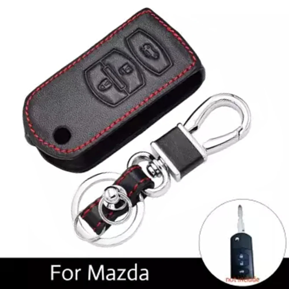 

1pc Car Key Case Covers Fob Shell 3 Buttons Holder Accessories For Mazda Cx-5