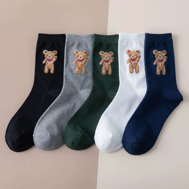 

New Animal Print Cute Cartoon Socks Woman Calcetines Harajuku Women Kawaii Skarpetki Kobieta Skarpety Meias Calcetas Cotton Sock