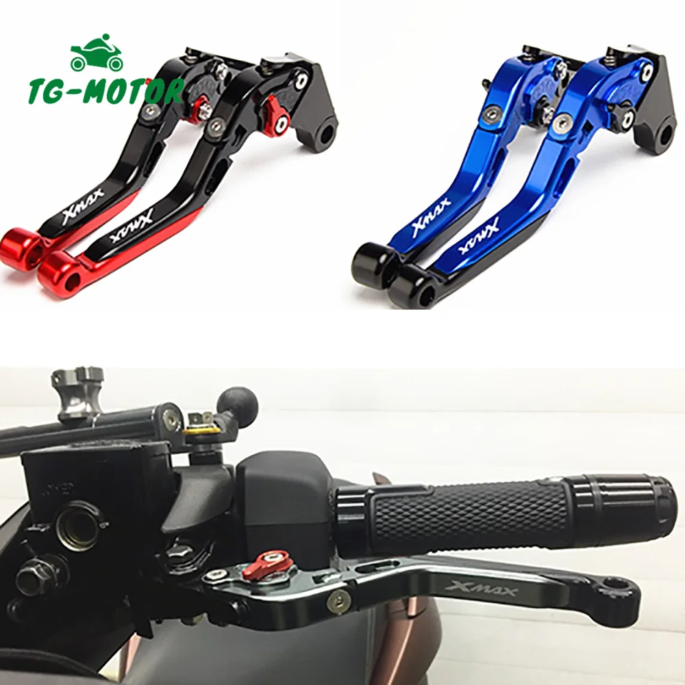 Tg-Motore Per Yamaha Xmax 250 Xmax300 Xmax 125 Xmax 400 X-Max 250 300 400 2018-2021 Accessori Pieghevoli Leve Freno Estensibili