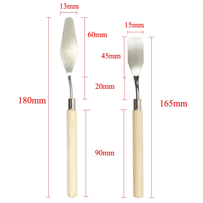Palette Oil Mix Pigment Texture Artist Spatula Drawer watercolor Student Art Draw Painter Paint Tool Scrape Scraper Knife