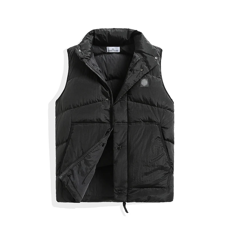 19 популярная брендовая металлическая Нейлоновая пуховая жилетка без рукавов, сохраняющая тепло переносная пуховая куртка STONEPIRATE