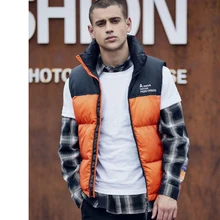 Популярный бренд, свободный женский пуховый хлопковый жилет с перьями, мужская жилетка от производителя, прямые продажи, Европа и Америка, Outdoo