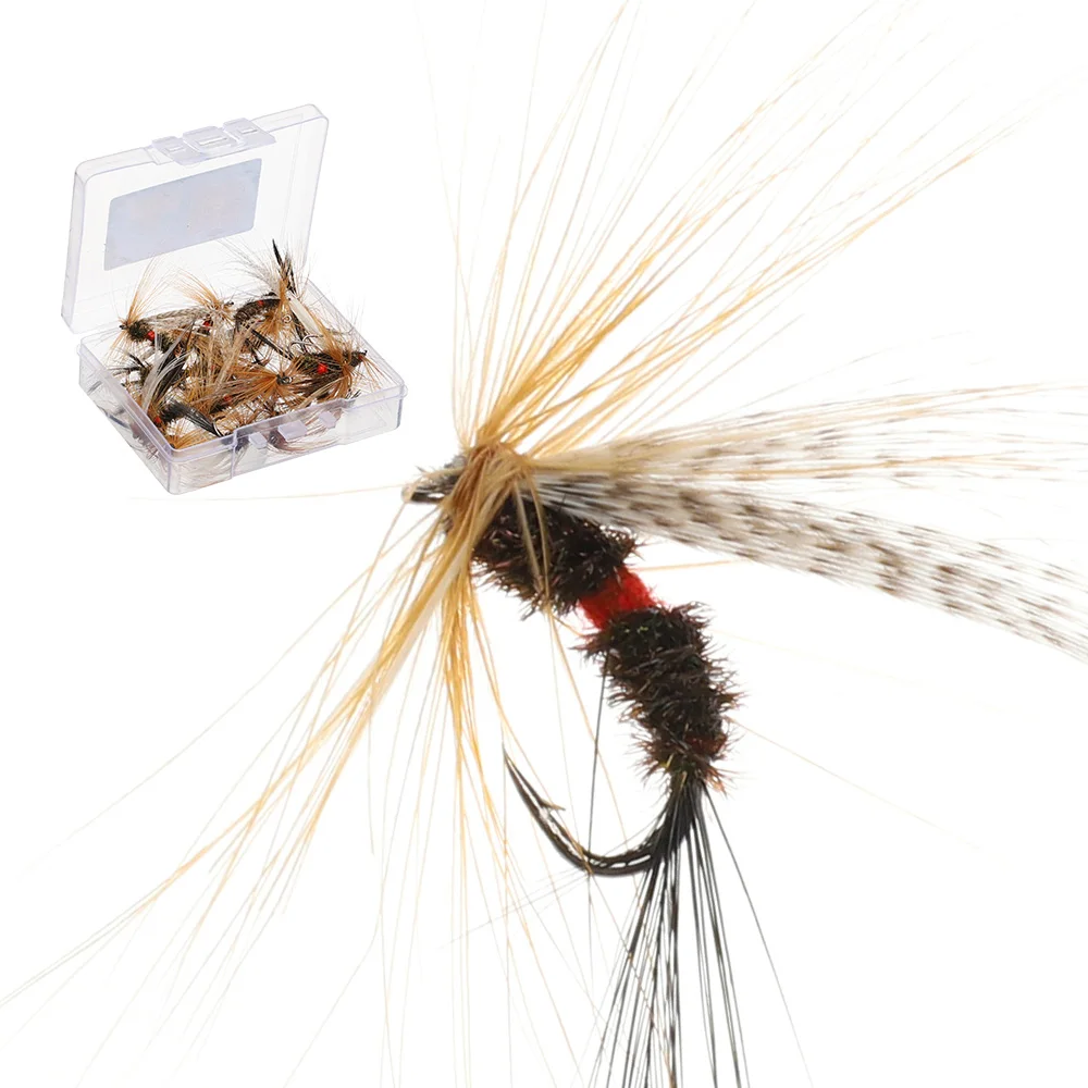 DONQL 10/20/50pcs Insects Flies Fly Fishing Lures Dragonfly Topwater Bait Dry Flies Trout