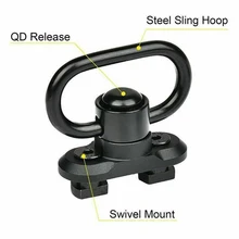 M-lok QD Sling Swivel Tactical Mount Adapter for Mlok Military Quick Release Sling Swivel Mount Adapter Hunting Gun Accessories