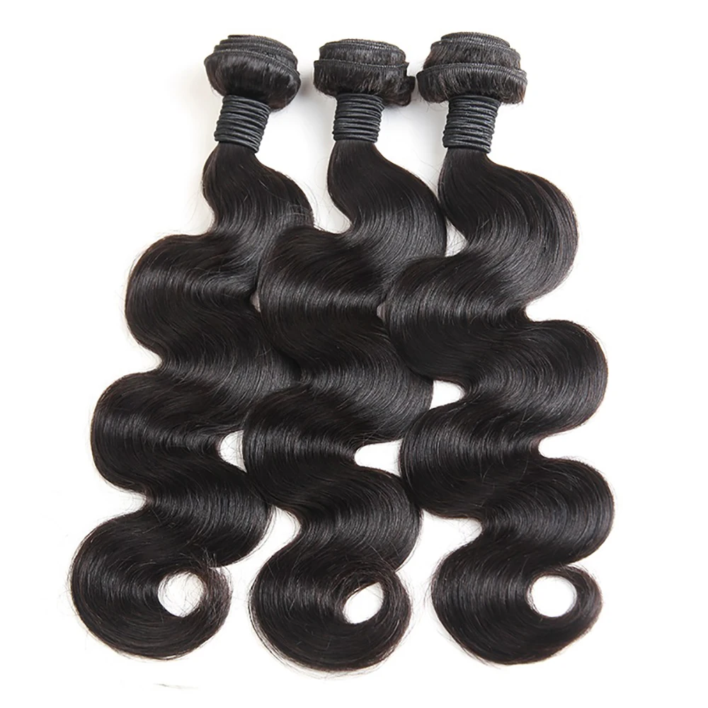 Pacotes de Cabelo Onda do Corpo Extensões do Cabelo Polegada Humano Virgem Feixes Tecer Cabelo Brasileiro Tramas Baratos 1 3 4 Pacote Ofertas 30 1 High Quality Apliques e perucas