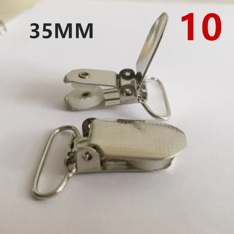10-35mm Металлические подтяжки Paci соски зажимы Детские пустышки застежки цепи аксессуары пластиковые вставки крюк 30 шт - Цвет: 10-35mm