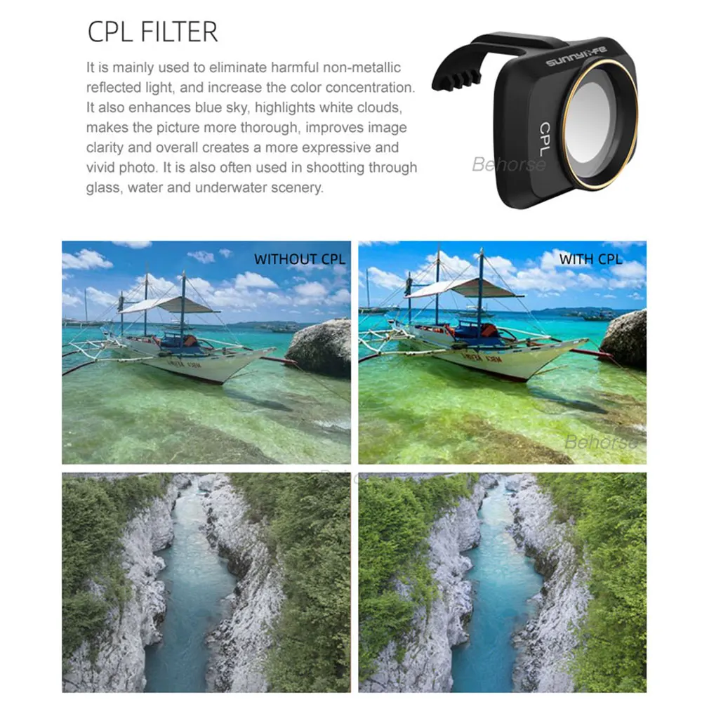 Новинка 6 шт./компл. DJI Mavic Mini/Mini 2 фильтры UV ND CPL 4/8/16/32 NDPL набор фильтров для
