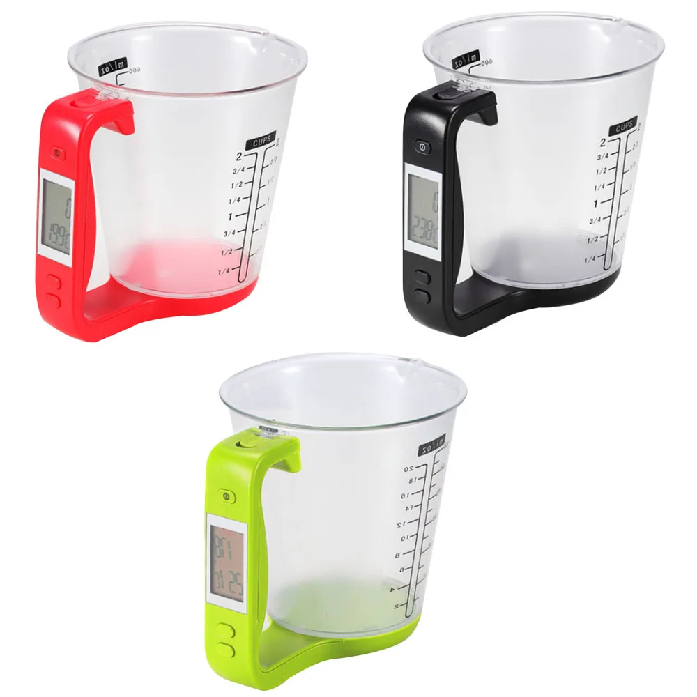 

Measuring Cup Kitchen Scales Digital Beaker Libra Electronic Tool Scale with LCD Display Temperature Measurement Digital Display