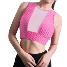 NORMOV, сексуальный женский тонкий жилет, топы, однотонный, без рукавов, с круглым вырезом, с открытой спиной, для фитнеса, жилет, женский, Повседневный, сетчатый, дышащий, в стиле пэчворк, жилет