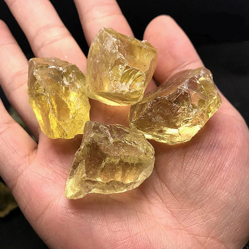 100 Natural Quartz High Quality Citrine Crystal Rough Stone Healing Mineral Specimens Light Yellow Crystal Stones Stones Aliexpress