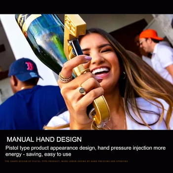 

Plastic Night Club Pool Party Bar Lounge Atmosphere Prop Shooting Machine Wine Bottle Pourer Spray Multifunction Champagne Gun