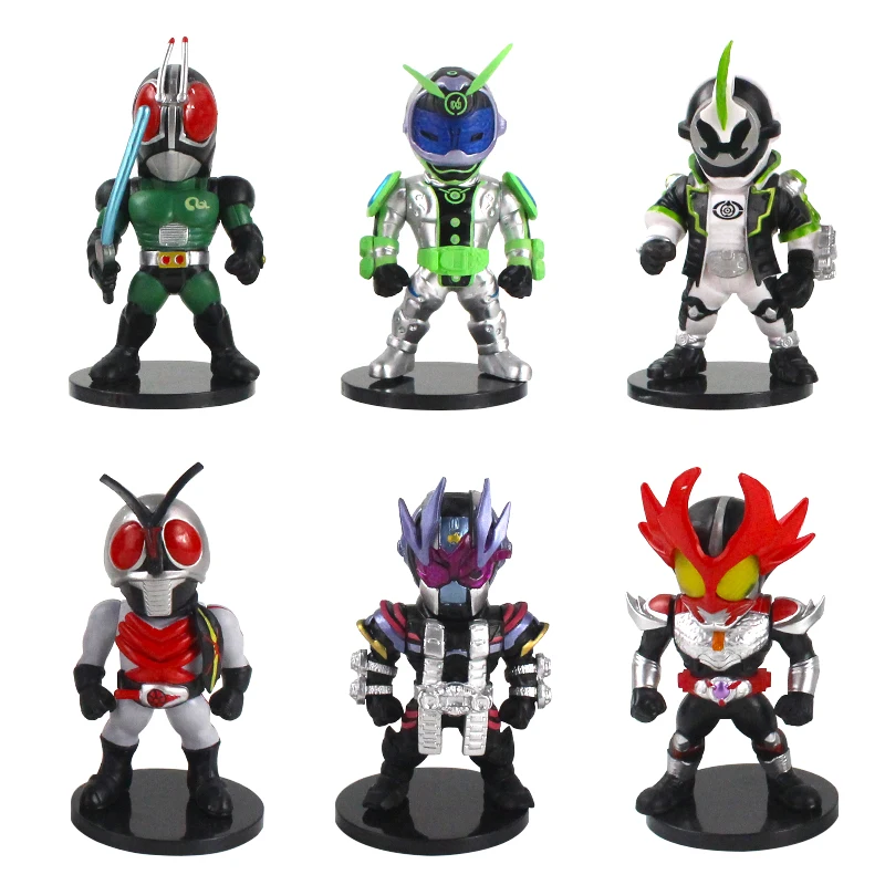 10.5-12cm 6pcs/lot Japanese anime figure Masked Rider Kamen action kids toys for collection model | Игрушки и хобби