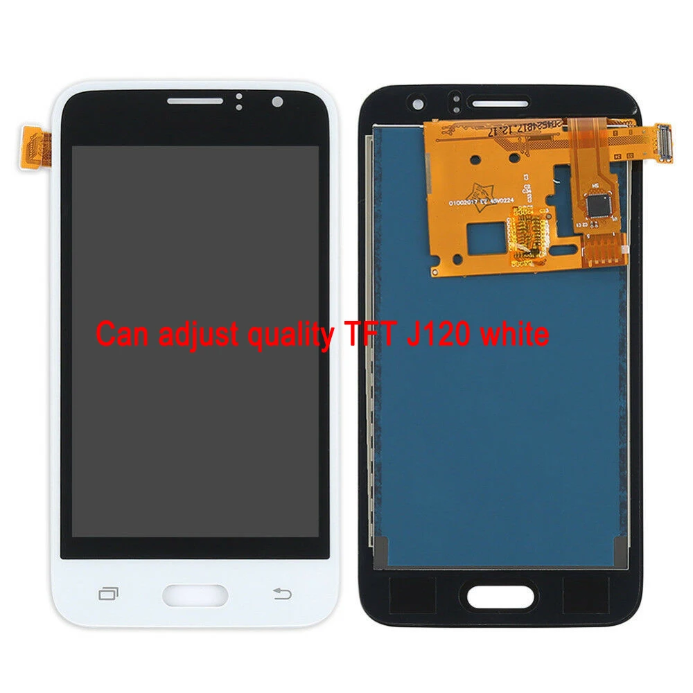 Супер AMOLED lcd для samsung J1 J120 SM-J120F дисплей сенсорный экран регулировка яркости для samsung J120 ЖК замена