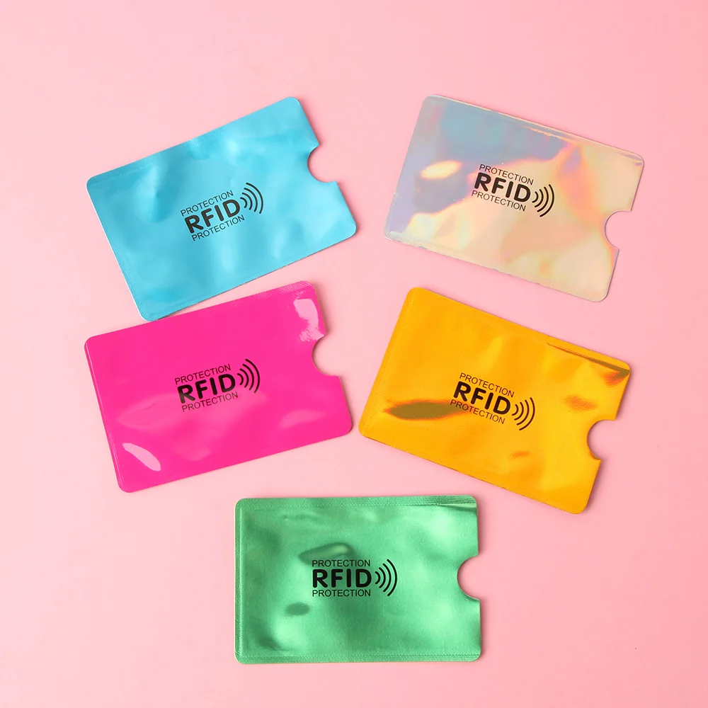 5 шт. Анти Rfid NFC кошелек Блокировка считыватель банк держатель для карт Id