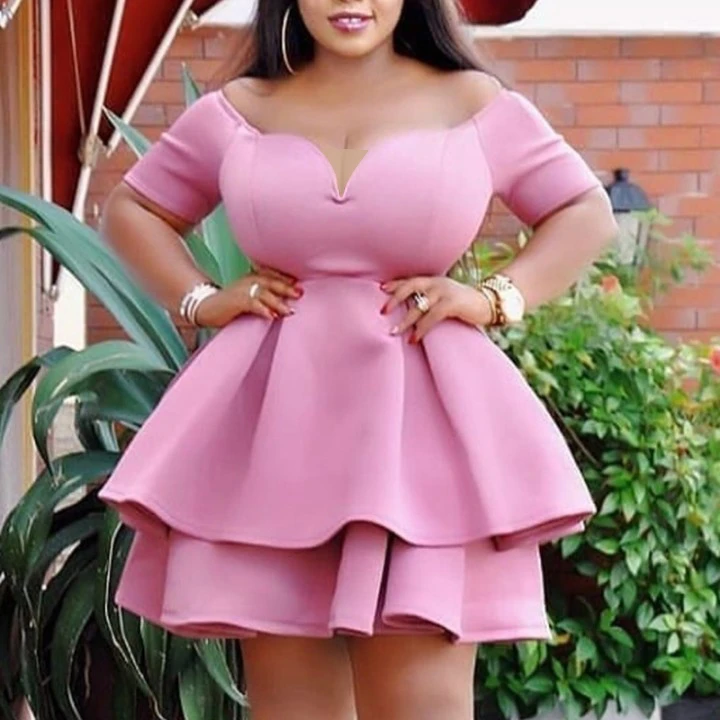 Pink puffy dress womens Clearance
